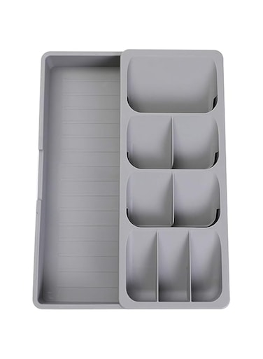 Faridabio Silverware Organizer Storage Tray,Cutlery Expandable Organizer for Kitchen Drawer Holding Flatware Spoons Forks