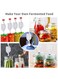 S-Shape Airlock for Food Fermentation &acirc;&euro;&ldquo; 4 pcs Kit for Homemade Pickles, Sauerkraut &amp; Kimchi