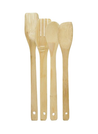 Of 4 Spatulas Brown Standard