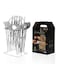 24-Piece Stainless Steel Cutlery Set with Storage Holder 20 x 13.8 x 27cm Silver 20 x 13.8 x 27cm
