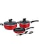 7-Piece Aluminium Cookware Set   Premium Non-Stick Pots &amp; Pans   Tempered Glass Lids   Fast &amp; Even Heat   Durable Kitchen Essentials