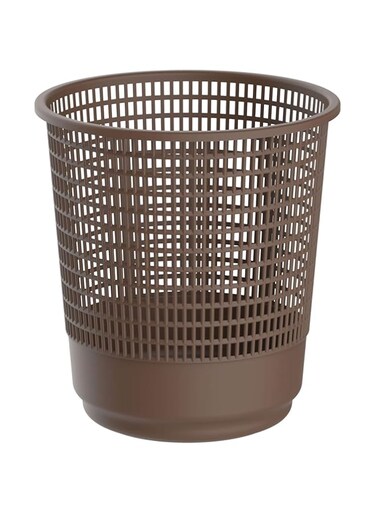 Cosmoplast Small Waste Paper Basket - Dark Brown