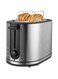 AFRA Electric Breakfast Toaster, 950W, 2 Slots, Removable Crumb Tray, Stainless Steel Finish, G-Mark, ESMA, RoHS, CB, AF-120900TOSS, 2 years warranty