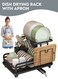 Drying Rack with Drain Tray &amp; Cutlery Holder &acirc;&euro;&ldquo; Countertop Kitchen Dish Drainer Stand, Space Saving Plate &amp; Bowl Organizer, Rust Resistant Over Sink Dish Rack for Kitchen Counter