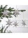 Ginger Ray 3D White Paper Star Christmas Tree Hanging Decorations 5 Pack