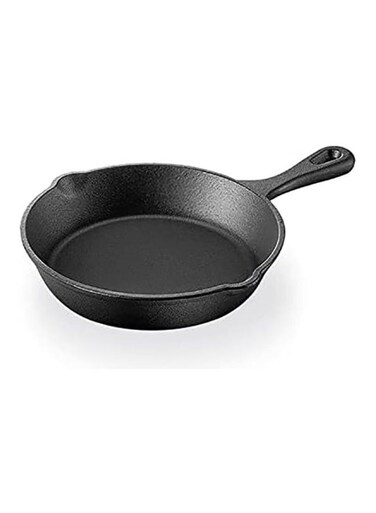 Iron Skillet Pre-Seasoned Die Cast Iron Skillet Compatible with Gas Induction Oven and Grill 15 CM