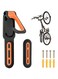 Joyzzz Bike Wall Mount, Enhanced Bike Storage Rack Hooks, Adjustable Saving Space Bicycle Hanging Stand, Bike Wall Storage Hanger Hook, Vertical Bicycle Depot Wall Hanger with Screw (Orange)