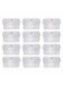Deluxe Plastic Storage Container Set &acirc;&euro;&ldquo; 12 Pieces   Airtight Dates Storage Containers   BPA-Free Food Storage Boxes   Keeps Dates Fresh   Multipurpose Kitchen Organizer-111