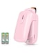 GNAFOTU Handheld Heat Bag Sealer,Mini Bag Sealer,2 in 1 Heat Sealer and Cutter with Lanyard,for Plastic Bags, Snacks, and Freshness Food Storage Snacks (Battery Included) (Pink)