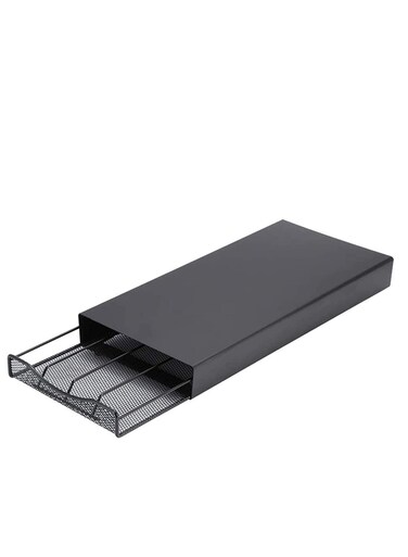 40 Pods Nespresso Coffee Capsule Holder With Drawer For Home ,Kitchen, Office and Counter Organizer - Black