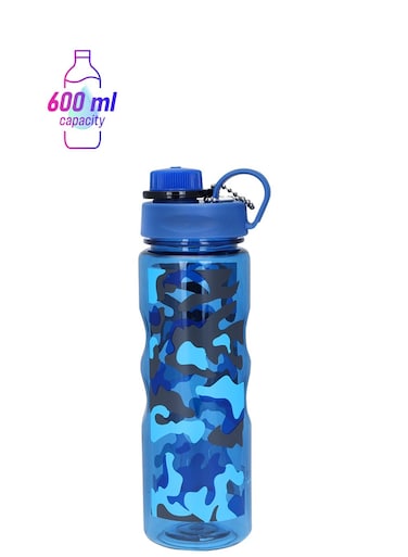 Water Bottle Blue/Black 600ml