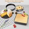 3 PCS Springform Set Round, Heart And Square - Spring-Form Pan, Rectangle Cake Pan With Removable Bottom Leak-Proof And Quick Release Latch Bakeware Round/Heart-Shaped Spring Form Pan