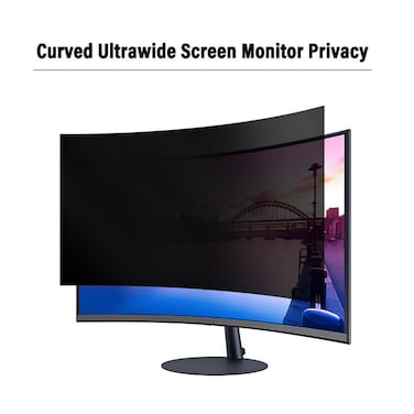 EZYTEK 24 Inch Computer Privacy Screen Filter for 16:9 Widescreen Monitor, Removable 24 inch Anti Blue Light Glare Privacy Shield, Anti Spy Security Protector