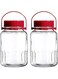 1 Gallon Glass Jar with Lid Wide Mouth Airtight Plastic Dry Food Storage Mason Jar Raw Milk Bottle Sun Tea Kombucha Kefir Water Storage