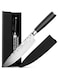 Sulfar Chef Knife 8 Inches German High Carbon Stainless Steel Ultra Sharp Professional Kitchen Knife with Ergonomic Handle and Sheath Cover (Cover design may vary) Best Choice for Home Kitchen