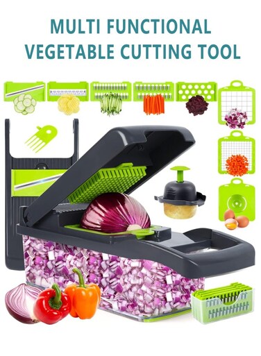 multifunctional vegetable cutting tool&iuml;&frac14;&OElig;Multifunctional 13-in-1 Food Cutter