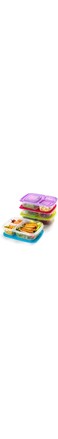 Premify 3 Pack Bento Lunch Box with 3 Compartments, Meal Prep Container, BPA-Free Stackable Plastic Leakproof Food Storage Box, Microwave, Dishwasher &amp; Freezer Safe