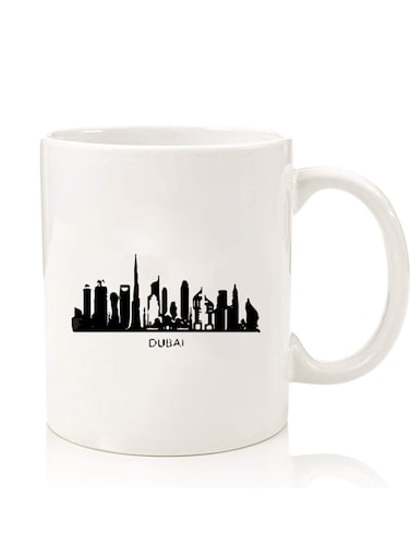 Premium Quality Two Sided Printed Coffee Mug Tea Cup For Home Office, Kids Men Women Dubai Skyline