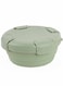 Buddha Bowl Green Silicone, Collapsible Lunchbox, 1100ml