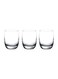3 Piece Ivory Glass Set, 320ml Capacity - Clear