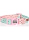 Camon Adjustable Collar for Dog, 20 mm Width x 360 mm - 480 mm Length, Ink Pink