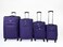 VIPTOUR 4 Piece Softside Spinner 4 Wheels Fabric Trolley Luggage With Number Lock 20/24/28/32 Inches