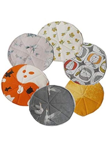 FAIRY .&trade; Cotton Roti Cover/Disk Chapati Cover/Traditional Roti Rumals (Assorted Color &amp; Design) - Set of 6