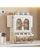East 2 Layers Plastic Storage Bins, Pantry Organizers and Kitchen Storage for Kitchen, Bathroom, Pantries Organizing, 36 x 28 x 52 cm, White