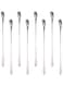 Patelai 8 Pieces Stainless Steel Coffee Stirrers Mixing Spoon Drink Cocktail Stir Sticks Stirring Tea Spoon Long Handle Bar Spoon, 7.87 Inch