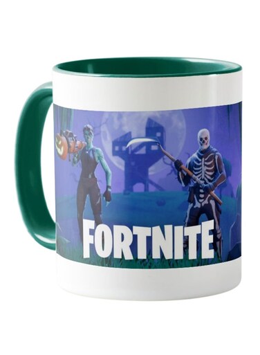 Piece Fortnite Game Printed Mug Green/White