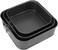 Springform Cake Pan Set of 3 &ndash; Non-Stick Leakproof Square Baking Pans with Removable Bottom, Durable Carbon Steel Cheesecake Bakeware
