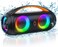 JYX D16 Portable Bluetooth Speakers, 40W Large Bluetooth Boombox Speaker, Loud Speaker with Deep Bass, Outdoor Wireless Speaker with Disco Lights for Party, Bluetooth 5.3, IP65 Waterproof, TWS