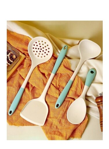 4 Pcs Cooking Utensils Set Heat-resistant Silicone Spatula Tools Set