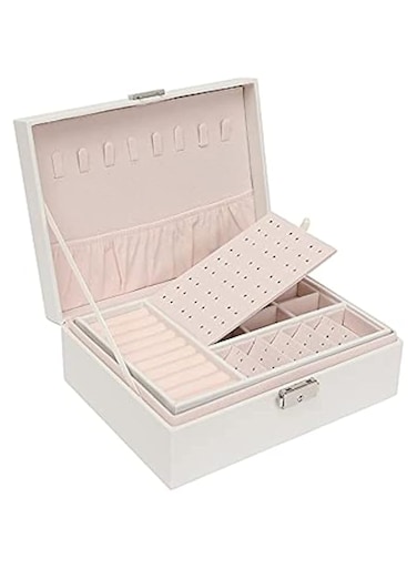 THERES Women's Leather Jewelry Boxes (Pink)