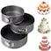 Springform Cake Pans Set of 3 &ndash; Non-Stick Round Baking Pans for Cheesecake &amp; Desserts