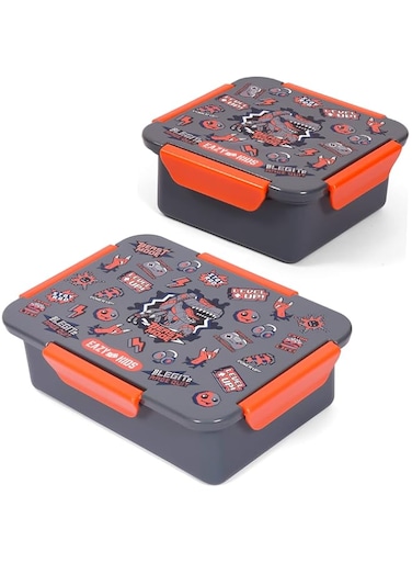 Eazy Kids Lunch Box Set, Gen Z - Grey