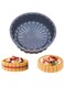 Charlotte Cake Pan Silicone, 18cm Nonstick Round Cake Molds for Cheesecake, Chocolate Cake, Brownie, Tart, Pie, Flan, Bread Baking Pans(Grey)