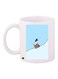 Snoopy Printed Coffee Mug White/Blue/Purple 11ounce