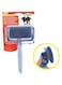 Camon Self Cleaning Brush Dog and Cat Medium, 10 x 6 cm,Pet Grooming Brush, Cats Dogs Brushes for Long Haired &amp; Short Hair, Quick Cleaning of the Brush to Remove Tangles Dead Undercoat and Dirt