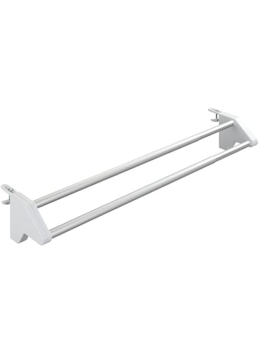 WENKO Standard Radiator Clothes Dryer, Aluminium, Extendable, Indoor &amp; Outdoor Portable, Home Laundry Helper, 62-110x11.5x13cm, Aluminium