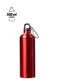 Insulated Sports Water Bottle with Leak Proof Sealing Lid, Large Capacity Water Bottles for Gym Cycling Hiking Climbing Traveling, BPA Free Reusable Aluminum (500ml) 21x6.5x6.5Cm (RED)