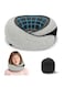 Neck Travel Pillow,100% Pure Memory Foam, Designed for The Comfort of Travel &amp; Office, Travel Pillow for Plane, Car, Home, Work, Dark Grey