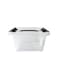 Storage Box 5L Transparent Plastic Organizer with Lid Lightweight Durable Multi-Purpose Storage Container Clear