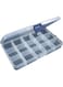 THE GIFT FACTORY "" Pack of 4 Plastic Storage Box Adjustable, Removable Plastic Compartments