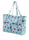 Craft Bag for Crochet Knitting Cross Stitch, Crochet Bags Knitting Tote, Portable Crochet Bag for Yarn Skeins, High Capacity &amp; WaterProof, Knitting Bags Yarn Storage Bag, (Oxford Cloth, Blue)