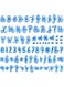 Azonee Alphabet Number Cake Stamp, 83 Pcs Fun Upper and Lower Case Alphabet Stamp Set, Fondant Letter Cutters, DIY Letter Number Cake Mold for Cake Decorating DIY Sugar Cake Tools