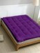 MAXQON Mattress Topper 10CM Thickness Quilted Microfiber 900gsm, Color Purple, King Size 180x200cm