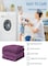 MAXQON Mattress Topper 10CM Thickness Quilted Microfiber 900gsm, Color Purple, King Size 180x200cm