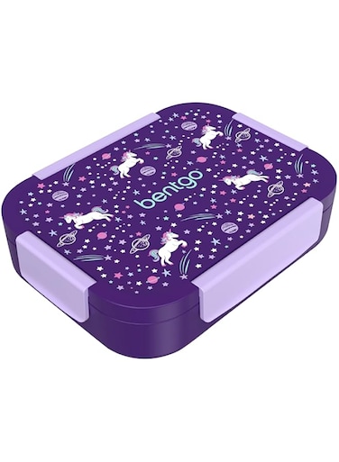 Bentgo - Kids Prints 4 Compartment Slim Lunchbox - Unicorn