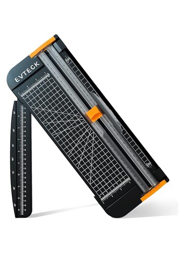 EVTECK LETION A4 Paper Cutter 12 Inch Titanium Paper Trimmer Scrapbooking Tool with Automatic Security Safeguard and Side Ruler for Craft Paper, Label, Photo and Cardstock